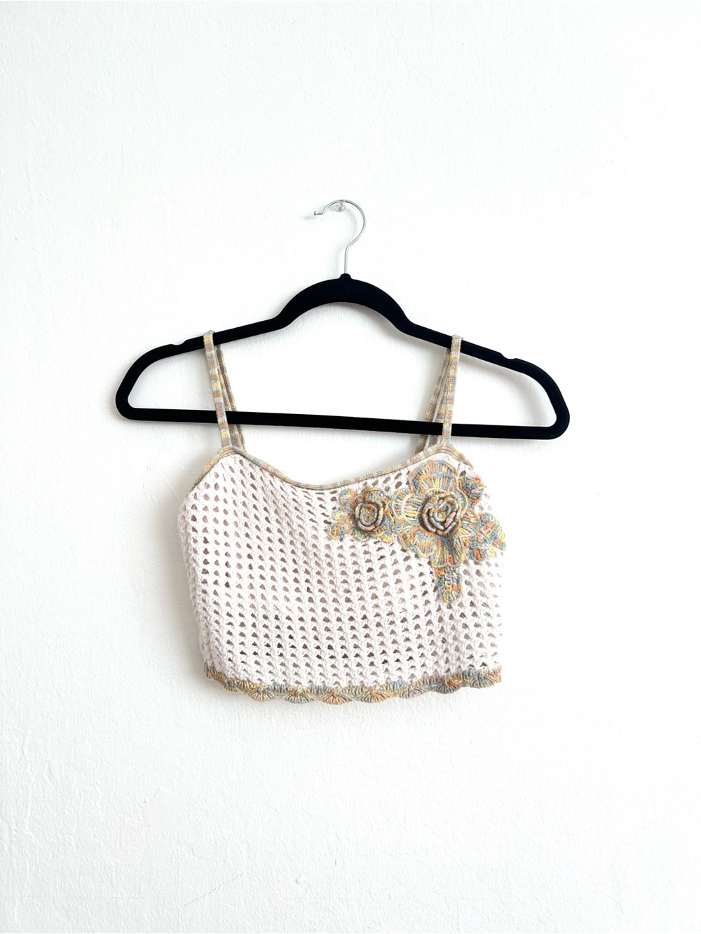 Abercrombie & Fitch Crochet Flower Crop Top